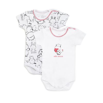 Infants White Set of 2 Body Suit